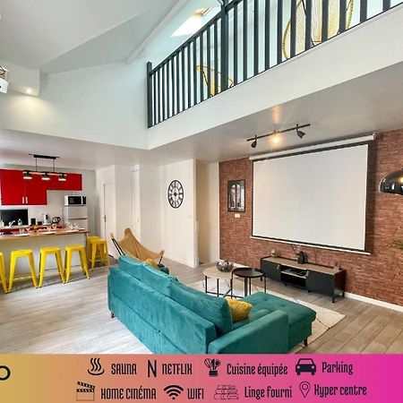 Superbe Appartement-Sauna-Cinema-Parking-Gare Amiens Kültér fotó