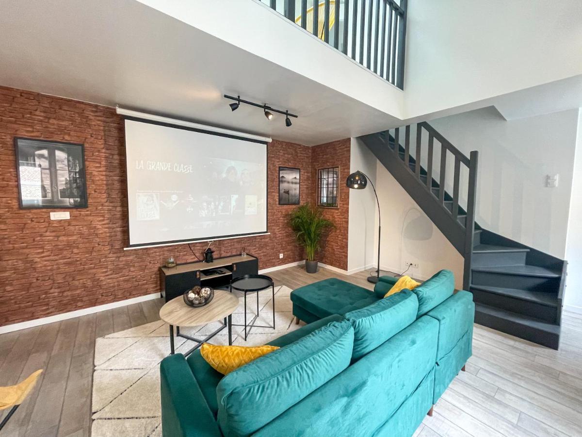 Superbe Appartement-Sauna-Cinema-Parking-Gare Amiens Kültér fotó