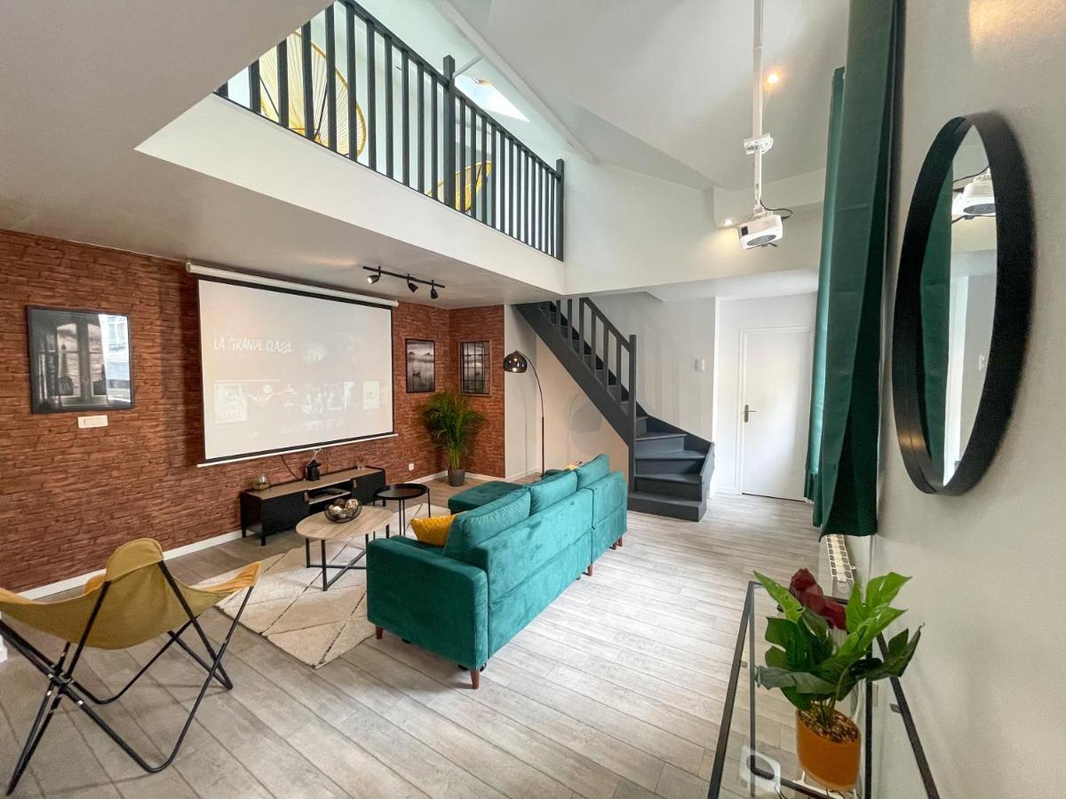 Superbe Appartement-Sauna-Cinema-Parking-Gare Amiens Kültér fotó