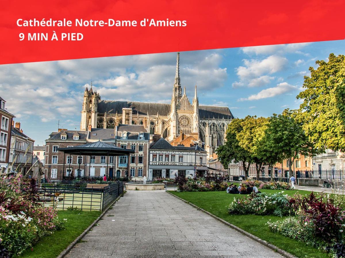 Superbe Appartement-Sauna-Cinema-Parking-Gare Amiens Kültér fotó