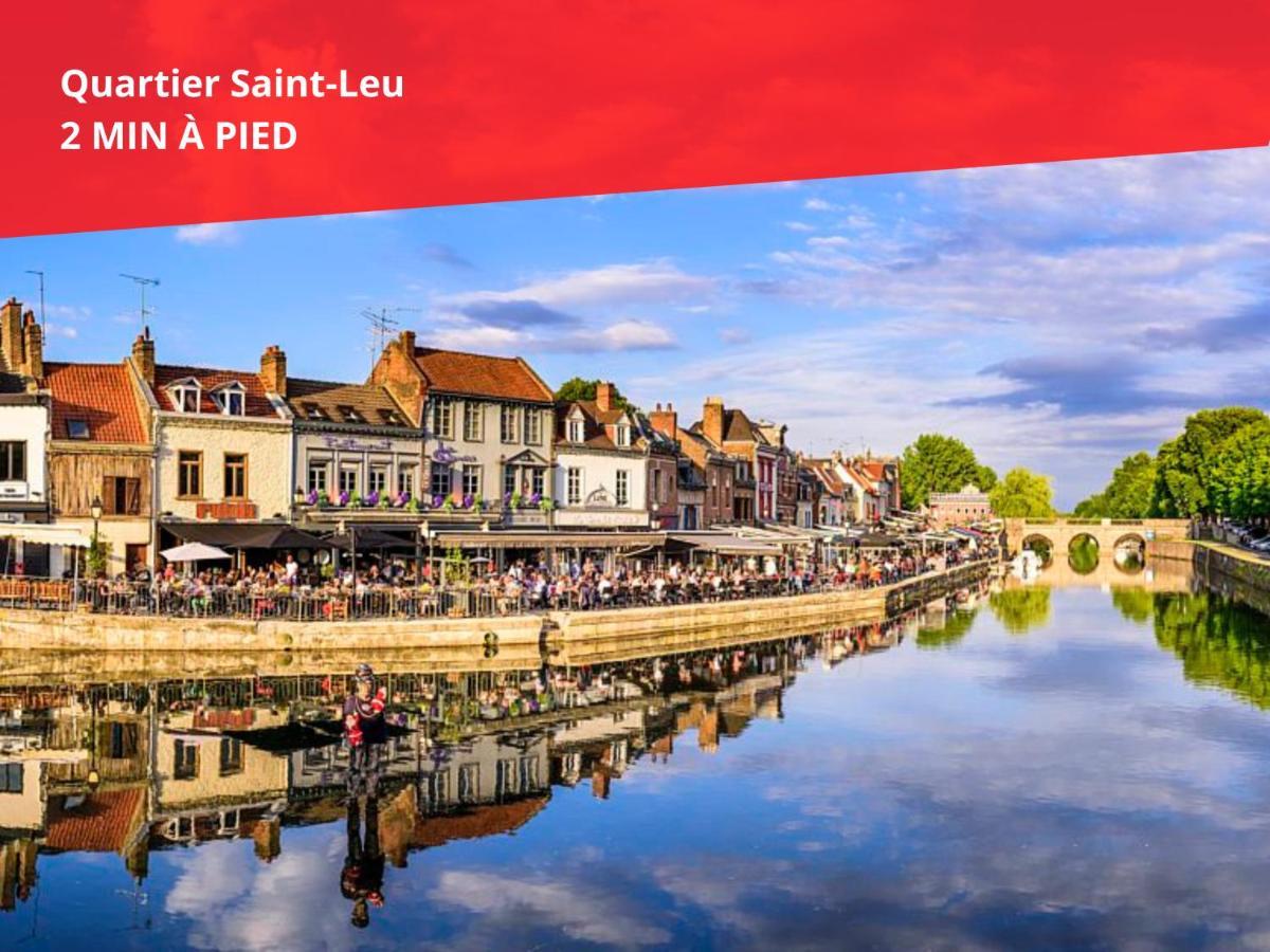Superbe Appartement-Sauna-Cinema-Parking-Gare Amiens Kültér fotó